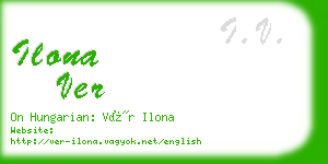 ilona ver business card